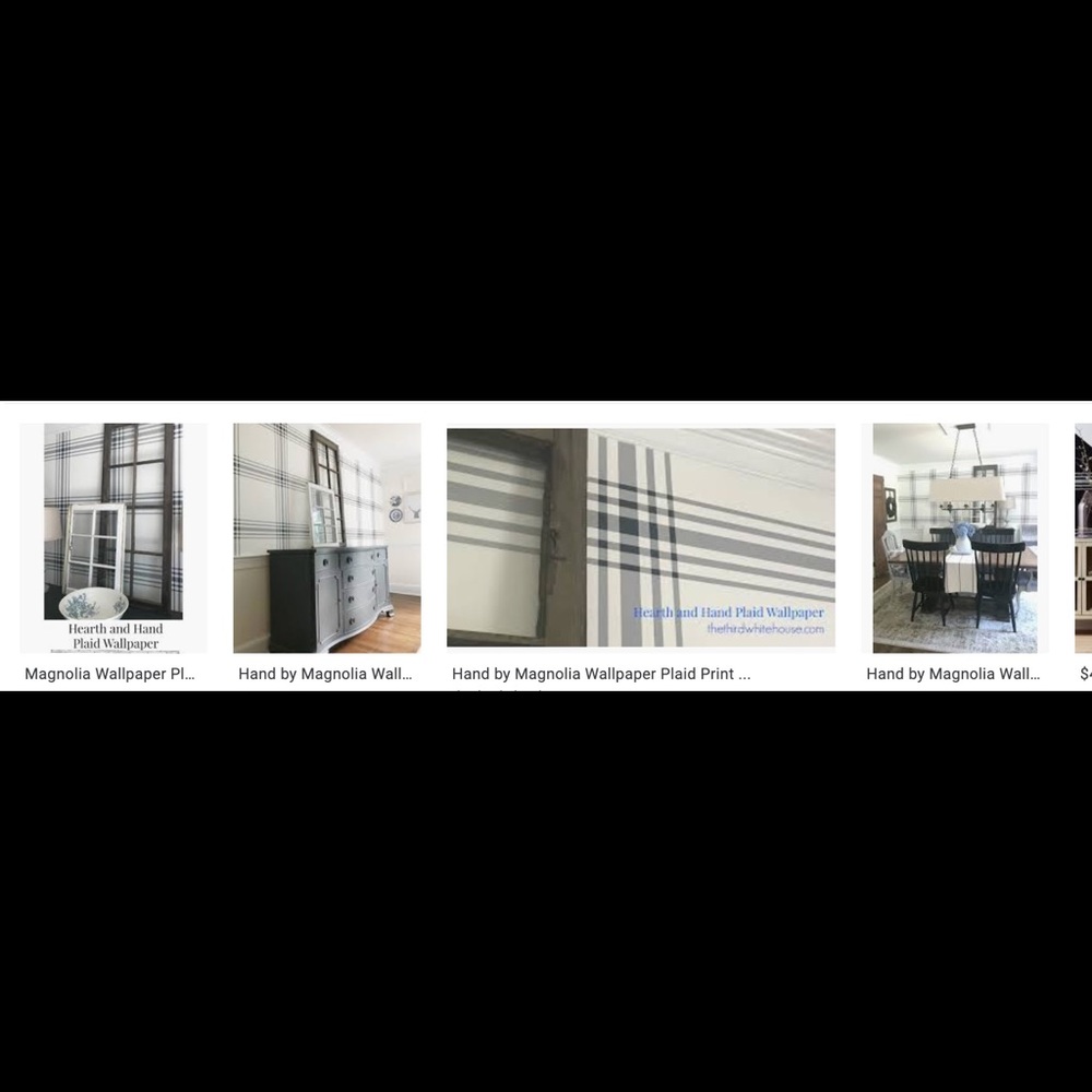 2 rolls of Hearth & Hand Wallpaper Plaid